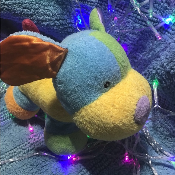 Koala Baby Brightly Colored Plush Puppy Dog Chimes  8” Stuffed Animal Baby Toy - Picture 2 of 6